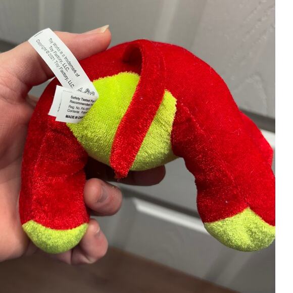 Toy Factory Toy Works Mouse Bright Red Yellow Plush Stuffed Animal 7" NWT - Picture 5 of 8